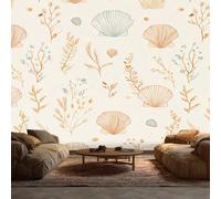 Générique Papier Peint Panoramique 200 x 140 cm, Papier Peint Mer Coquillages Image Photo Murale Wallpaper Pour Chambre, Salon, Mur TV Artistique, Restaurant Décoration Murale qh27