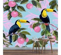 Générique Papier Peint Panoramique 250 x 175 cm Toucan Fresque Murale 3D Oiseau sur mesure taille Papier Peint Intisse pour Salon Chambre Décoration Murale