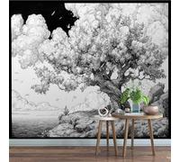 Générique Papier Peint Panoramique 300 x 210 cm Grand Arbre Fresque Murale 3D Paysage sur mesure taille Papier Peint Intisse pour Salon Chambre Décoration Murale