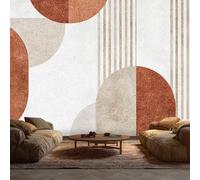 Générique Papier Peint Panoramique 300 x 210 cm, Papier Peint Abstrait Géométrique Moderne Rayure Image Photo Murale Wallpaper Pour Chambre, Salon, Mur TV Artistique, Restaurant Décoration Murale M29