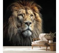 Générique Papier Peint Panoramique 300 x 210 cm, Papier Peint Lion 3D Animaux Image Photo Murale Wallpaper Pour Chambre, Salon, Mur TV Artistique, Restaurant Décoration Murale y29