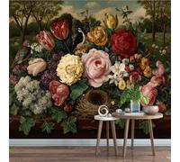 Générique Papier Peint Panoramique 300 x 210 cm Pivoine Fresque Murale 3D Fleurs sur mesure taille Papier Peint Intisse pour Salon Chambre Décoration Murale