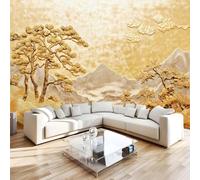 Générique Papier Peint Panoramique 3D 350x256 cm Style Chinois Non-tissé Murale Maison Décoration Intérieure Art Moderne pour Chambre Salon Mur TV Artistique Poster Décoration Murale 1M1875