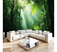 Générique Papier Peint Panoramique 3D Forêt Tropicale 366 x 254 cm (LxH) | Poster Géant Mural intissé xxl Feuille De Palmier Moderne Fresque Peinture Murale Décorative pour Salon Chambre L-208