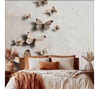 Générique Papier Peint Panoramique 3D Papillon Pour Decoration Maison, Fresque Murale Motif Moderne Papillons Pour Chambre Salon, Imperméable SK-51Y