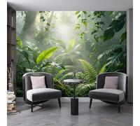 Générique Papier Peint Panoramique 3D Sur Mesure Représentant Une Forêt, Paysage Boisé Et Brumeux, Papier Peint Intissé Moderne Pour Salon, Cuisine, Salle À Manger, Chambre À Coucher, 400 Cm