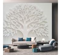 Générique Papier Peint Panoramique 400 x 280 cm, Papier Peint 3D Relief Arbre Image Photo Murale Wallpaper Pour Chambre, Salon, Mur TV Artistique, Restaurant Décoration Murale WO130