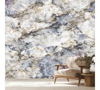 Générique Papier Peint Panoramique 450 x 315 cm, Papier Peint Marbre Moderne Texture de Granit Image Photo Murale Wallpaper Pour Chambre, Salon, Mur TV Artistique, Restaurant Décoration Murale QL8