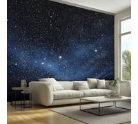 Générique Papier Peint Panoramique 450 x 315 cm, Papier Peint Univers Galaxie Espace Image Photo Murale Wallpaper Pour Chambre, Salon, Mur TV Artistique, Restaurant Décoration Murale E90