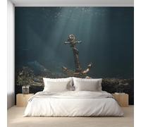 Générique Papier Peint Panoramique Ancre, Papier Peint Univers Sous-Marin Nautique 366 x 254 cm, Photo Décoration Murale, Papiers Peints Intissé Décoration Murale Salon Chambre EL&D78