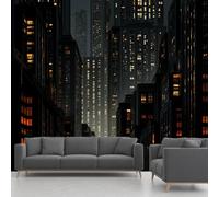 Générique Papier Peint Panoramique Bâtiment, Papier Peint Intissé Paysage Urbain Route De La Ville, Fresque Murale - Décoration Murale Pour Salon, Chambre, Bureau - 315 x 215 cm(non adhésif)