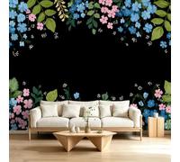 Générique Papier Peint Panoramique Botanique Arbres Fleurs Feuilles, Poster Geant Mural Campagne Pour Salon Chambre D'Enfant Restaurant Décoration 350(L) x 256(H) cm