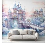 Générique Papier Peint Panoramique Château de Princesse, Papier Peint Motif Château Fantastique 366 x 254 cm, Photo Décoration Murale, Papiers Peints Intissé Décoration Murale Salon Chambre EL&D81