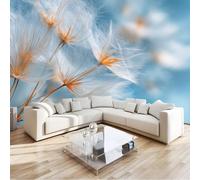 Générique Papier Peint Panoramique Ciel Bleu Pissenlits 250 X 175 Cm, Décoration Murale Plantes De Rêve Pour Salon Chambre À Coucher, Bleu Clairtapisserie Murales Papier Peint Intissé
