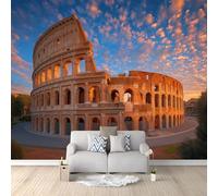 Générique Papier Peint Panoramique Classique Crépuscule Histoire Site Historique, Poster Géant Mural 200 x 140 cm, Intissé Décoration Murale pour Salon & Chambre d'Enfant, Camel (Non-adhésif)