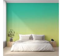 Générique Papier Peint Panoramique Dégradé Vert et Jaune, Papier Peint Fond Dégradé Minimalist 400 x 280 cm, Photo Décoration Murale, Papiers Peints Intissé Décoration Murale Salon Chambre EL&D62
