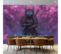 Générique Papier Peint Panoramique Dessin Animé - Papier Peint Intissé motif Armure Guerrier pour Chambre Salon Bureau Décoration, Poster Tableaux Photo d'intérieur Murales 400 x 280 cm