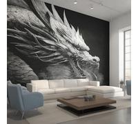 Générique Papier Peint Panoramique Dragon, Papier Peint Dragon Chinois Animaux Fantastique 366 x 254 cm, Photo Décoration Murale, Papiers Peints Intissé Décoration Murale Salon Chambre EL&D63