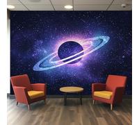 Générique Papier Peint Panoramique Espace Planèt - Papier Peint Univers Galaxie - Deco Chambre Salon - Fresque Murale - Wallpaper - 250x175 cm A-2804