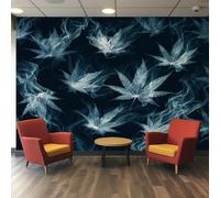 Générique Papier Peint Panoramique Feuille de Cannabis - Papier Peint Feuilles de Marijuana Weed - Deco Chambre Salon - Fresque Murale - Wallpaper - 366x254 cm A-556