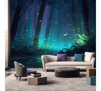 Générique Papier Peint Panoramique Forêt Enchantée - Papier Peint Paysage Magique - Deco Chambre Salon - Fresque Murale - Wallpaper - 150x105 cm A-4943