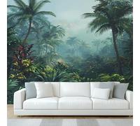 Générique Papier Peint Panoramique Forêt Tropicale, Papier Peint Palmier Jungle Vert, Fresque Murale, Decoration Chambre Salon, 400 x 280 cm