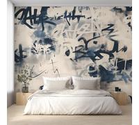 Générique Papier Peint Panoramique Graffiti Hip Hop, Papier Peint Street Art Fond pour Chambre Wallpaper, Fresque Murale pour Salon Salle Deco Murale, 200x140cm D&O167