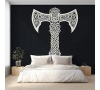 Générique Papier Peint Panoramique Hache Viking, Papier Peint Nœud Celtique Mythologie Nordique 366 x 254 cm, Photo Décoration Murale, Papiers Peints Intissé Décoration Murale Salon Chambre EL&D62