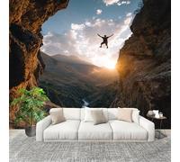 Générique Papier Peint Panoramique Intissé 200x140 cm Sports ExtrêMes Amovible Format Personnalisé Papier Peint Photo Brun Clair Murale Salon Chambre Chambre d'enfants Stickers muraux