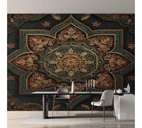 Générique Papier Peint Panoramique Mandala, Papier Peint Bohême Exotique Ethnique 500 x 350 cm, Photo Décoration Murale, Papiers Peints Intissé Décoration Murale Salon Chambre EL&D68