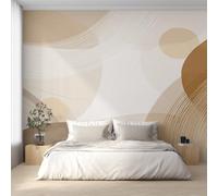 Générique Papier Peint Panoramique Milieu du Siècle, Papier Peint Bohème Géométrique Fond pour Chambre Wallpaper, Fresque Murale pour Salon Salle Deco Murale, 250x175cm D&O162