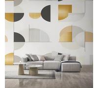 Générique Papier Peint Panoramique Milieu du Siècle, Papier Peint Géométrique Minimaliste, Fresque Murale, Decoration Chambre Salon, 250 x 175 cm L&OP70