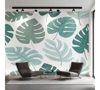 Générique Papier Peint Panoramique Monstera, Papier Peint Feuille Vert Plante Fond pour Chambre Wallpaper, Fresque Murale pour Salon Salle Deco Murale, 100x70cm D&O99