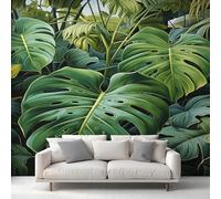 Générique Papier Peint Panoramique Monstera, Papier Peint Feuille Verte Tropicale 200 x 140 cm, Photo Décoration Murale, Papiers Peints Intissé Décoration Murale Salon Chambre EL&D77