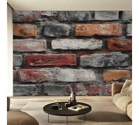 Générique Papier Peint Panoramique Mur de Briques, Papier Peint Mur de Pierre Ferme pour Chambre, Décoration Murale pour Salon, 200 x 140 cm (L x H) Poster Mural & Wallpaper K-MZ&9