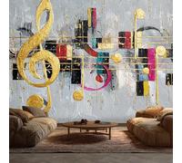 Générique Papier Peint Panoramique Musique - Papier Peint Music - Deco Chambre Salon - Fresque Murale - Wallpaper - 450x315 cm A-5597