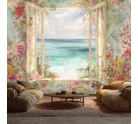 Générique Papier Peint Panoramique Nature Jardin Fleurs Vague 3D - Papier Peint Pour Chambre, Salon, Mur TV Artistique, Restaurant Décoration Image Photo Murale, 100 x 70 cm X107