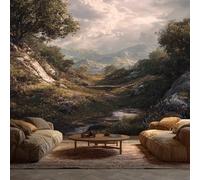 Générique Papier Peint Panoramique Nature Paysage Forêt Montagne - Papier Peint Pour Chambre, Salon, Mur TV Artistique, Restaurant Décoration Image Photo Murale, 100 x 70 cm I83