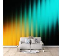 Générique Papier Peint Panoramique Ondulation, Papier Peint 3D Couleurs de l'La foudre 200x140cm Illusion optique 3D fresque murale art mural décoratif moderne salon chambre enfant facile à installer