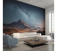 Générique Papier Peint Panoramique Paysage Désertique, Papier Peint Paysage Naturel Ciel Nocturne 310 x 250 cm, Photo Décoration Murale, Papiers Peints Intissé Décoration Murale Salon Chambre EL&D63