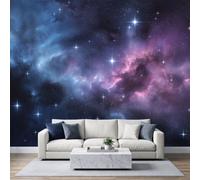 Générique Papier Peint Panoramique Rêve Univers Ciel Étoilé Espace, Poster Geant Mural Art Anime Pour Salon Chambre D'Enfant Restaurant Décoration 250(L) x 175(H) cm