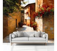 Générique Papier Peint Panoramique Rues Et Villes Italiennes Architecture, 3D Papier Peint Intissé 368x254 cm Photo Poster Grand Mural Pour Salon Chambre Enfant Chambre Décoration Murale