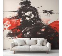 Générique Papier Peint Panoramique Samouraï Japonais, Papier Peint Japonaise Guerrier 500 x 350 cm, Photo Décoration Murale, Papiers Peints Intissé Décoration Murale Salon Chambre EL&D60