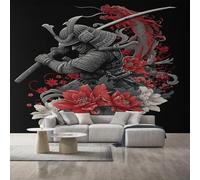 Générique Papier Peint Panoramique Samouraï, Papier Peint Dragon Japonais Fond pour Chambre Wallpaper, Fresque Murale pour Salon Salle Deco Murale, 250x175cm D&O40