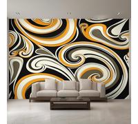 Générique Papier Peint Panoramique Tourbillon Abstrait, Papier Peint Spirale Moderne 500 x 350 cm, Photo Décoration Murale, Papiers Peints Intissé Décoration Murale Salon Chambre EL&D58