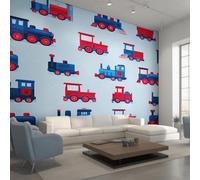 Générique Papier Peint Panoramique Train 280x200, Tapisserie Murales Papier Peint Train a Vapeur Enfants Garçons Décoration Murale Salon, Intissé Wallpaper W44