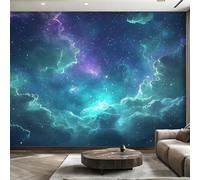Générique Papier Peint Panoramique Univers Galaxie, Papier Peint Ciel Étoilé Fond pour Chambre Wallpaper, Fresque Murale pour Salon Salle Deco Murale, 350x256cm D&O186