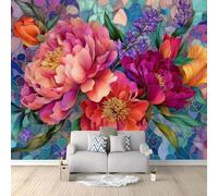 Générique Papier peint Panoramique Verre Vintage Art Nature 300 x 210 cm, Décoration Murale intissé - Décoratif Salon Salle de Bain Chambre d'enfant Bleu