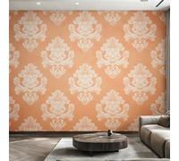 Générique Papier Peint Panoramique Victorien Vintage, Papier Peint Damassé Baroque Fond pour Chambre Wallpaper, Fresque Murale pour Salon Salle Deco Murale, 450x315cm D&O150