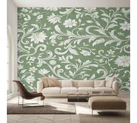 Générique Papier Peint Panoramique William Morris, Papier Peint Fleur Botanique Fond pour Chambre Wallpaper, Fresque Murale pour Salon Salle Deco Murale, 100x70cm D&O157